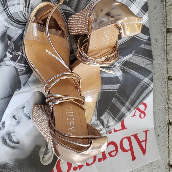 💝LAST ONE💝Riri Rhinestone Ankle Strap Sexy Heels - Picture 3 of 8